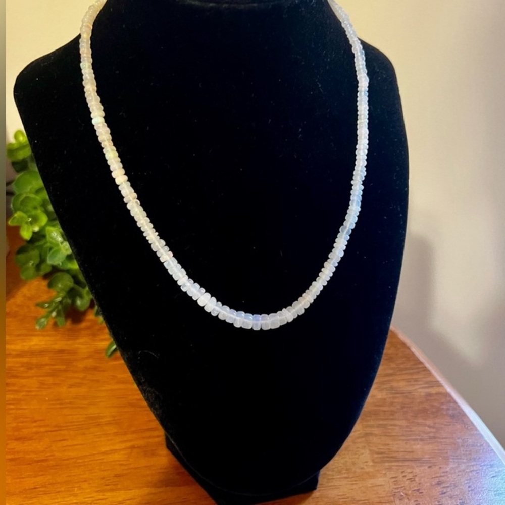 Ethiopian Genuine Opal Beaded Necklace
